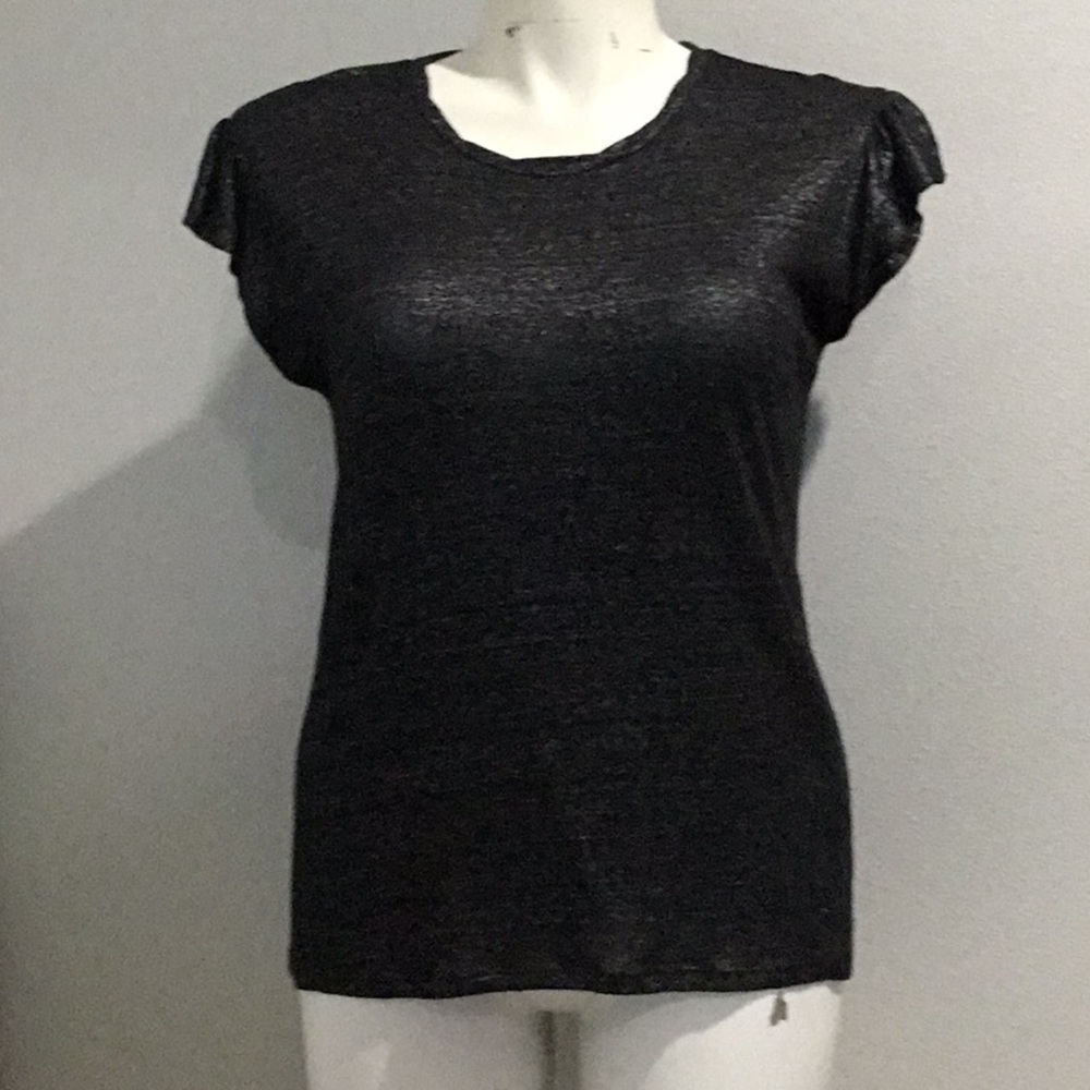 Michael Kors black shimmer shirt. Size L